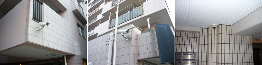 大阪市生野区のマンションでの防犯カメラ設置工事3