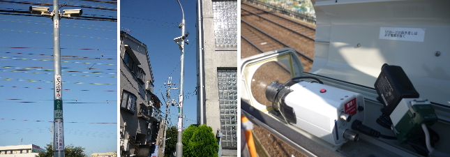 東大阪市の自治会での街頭防犯カメラ設置工事3