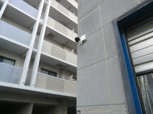 吹田市の会社事務所での防犯カメラ＋自主機械警備システム設置工事の事例1