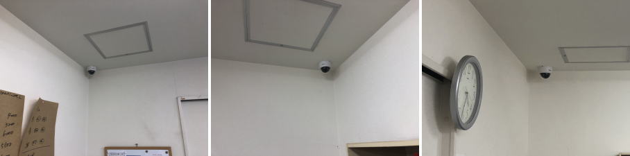 兵庫県高砂市の福祉施設での防犯カメラ設置工事3
