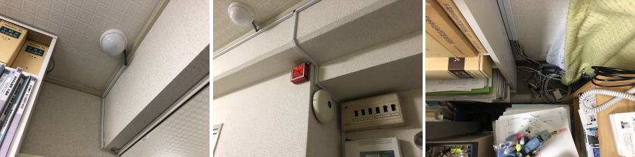 神戸市東灘区の企業の事務所での防犯カメラ設置工事4