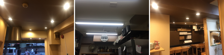 大阪市中央区の飲食店での防犯カメラ設置工事1