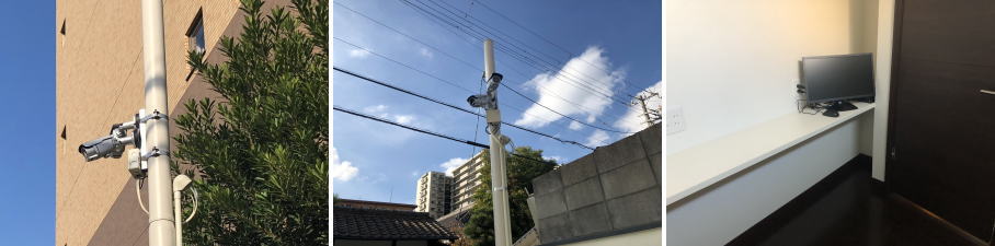 東大阪市の新築住宅での防犯カメラ設置工事3
