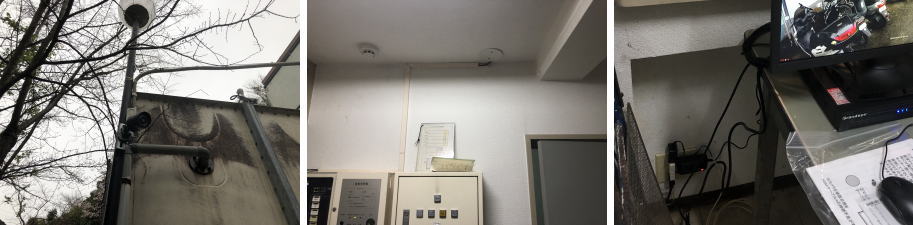 神戸市垂水区のマンションでの防犯カメラ設置工事3