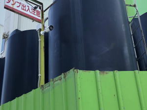 大阪市西成区の建設資材置場の防犯カメラ設置工事1