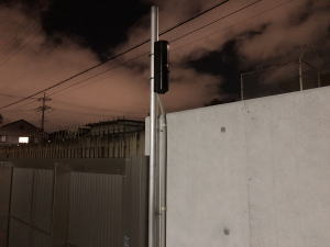 京都市南区の工場の倉庫でのセキュリティシステム設置工事1