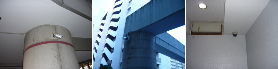 茨木市のマンションでの防犯カメラ設置工事3