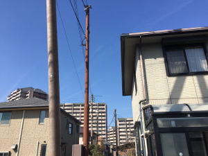 京田辺市の個人住宅での防犯カメラ設置工事2