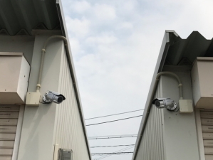 大阪府の寝屋川市の月極駐車場の防犯カメラ設置工事2