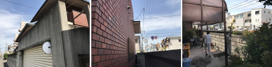 大阪市住之江区の個人住宅での防犯カメラ設置工事2