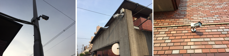 大阪市住之江区の個人住宅での防犯カメラ設置工事3